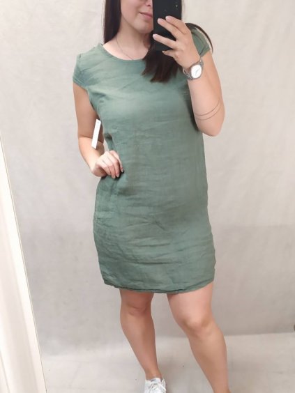 Šaty volnočasové bavlněné krátký rukáv dámské (L/XL ONE SIZE) ITALSKá MODA IM722040/DR (Velikost S/M/L, Barva Černá)