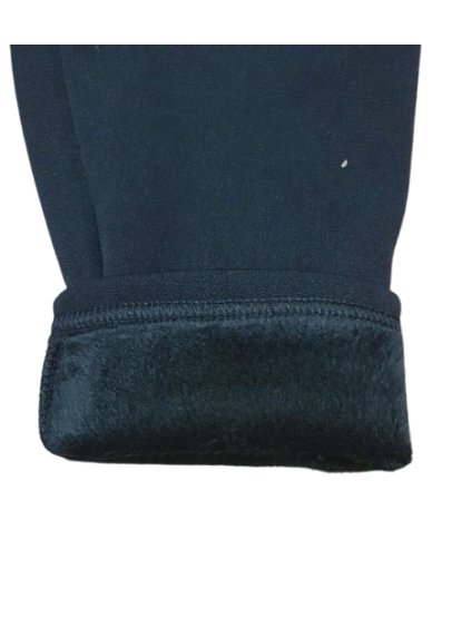 Legíny zateplené kožíškem dámské nadrozměrné (l-5xl/černá) SAL SMI22MT-01/DR