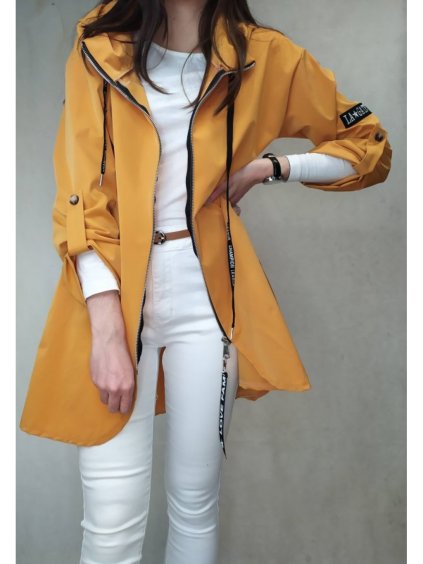 Bunda/Kabát dlouhý rukáv dámská (L/XL ONE SIZE) ITALSKÁ MODA IM4211321/DR (Velikost S/M/L, Barva béžová)
