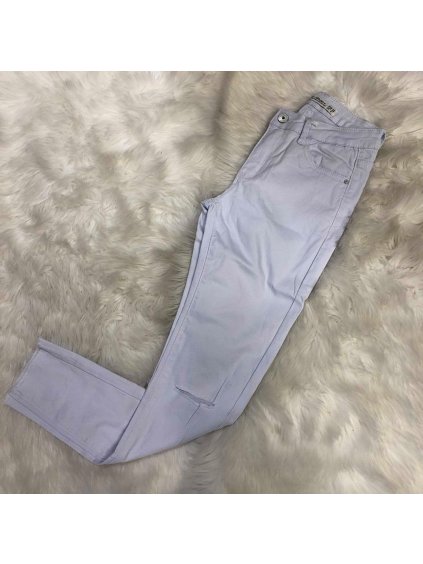 Nohavice rifle skinny dámske (34-42/s-xl) Shiny design IMT181289-2/DR (Velikost 36, Barva bílá)