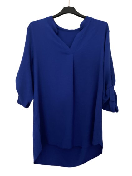 Tunika košilová dlouhý rukáv dámská nadrozměr (XL/2XL ONE SIZE) ITALSKÁ MÓDA IMD221065/DU (Velikost XL/2XL, Barva vínová)