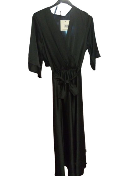 Šaty letní dlouhé krátký rukáv dámské (S/M ONE SIZE) ITALSKÁ MÓDA IMPLM22289900085/DR (Velikost S/M/L, Barva modrá petrolejová)