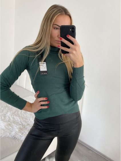 Svetr úpletový s rolákem dlouhý rukáv dámský (S/M ONE SIZE) ITALSKÁ MÓDA EXTRA ME IMM22FD9076/DR (Velikost S/M/L, Barva béžová)