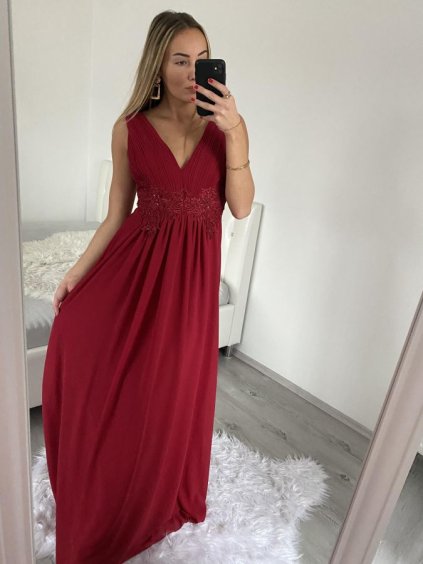 Šaty elegantní společenské na ramínka dámské (S/M ONE SIZE) ITALSKÁ MÓDA IMPSH2280628/DU (Velikost S/M/L, Barva modrá královská)