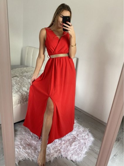 Šaty dlouhé elegantní společenské plesové na ramínka dámské (S/M ONE SIZE) ITALSKá MóDA IM3226339/DU (Velikost S/M/L, Barva bílá)