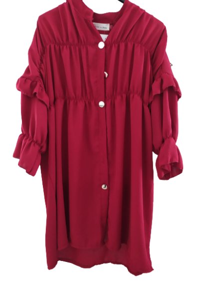 Šaty oversize košilové dlouhý rukáv dámské (S/M/L ONE SIZE) ITALSKÁ MÓDA IMWA22523/DR