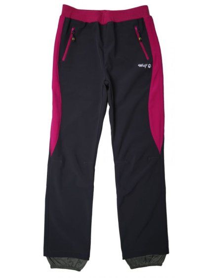 Dívčí softshellové slabé kalhoty - WOLF B2382