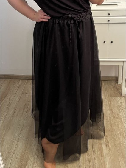 Sukně dlouhá dámská nadrozměr (L/XL/2XL ONE SIZE) ITALSKá MóDA IM423BELLA/DU (Velikost XL/2XL, Barva béžová)
