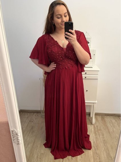 šaty plesové dlouhé společenské krátký rukáv dámské nadrozměr (2XL/3XL ONE SIZE) ITALSKÁ MÓDA IMM2361107pl/DUR (Velikost 2XL/3XL, Barva Černá)