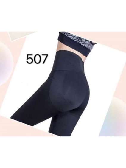 Legíny dlouhé dámské zeštíhlující (S,M,L,XL ONE SIZE) ITALSKÁ MÓDA IMM20748/DU (Velikost S, Barva Černá)