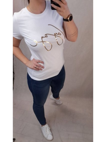 Tričko krátký rukáv dámské (S/M/L ONE SIZE) ITALSKÁ MÓDA IM4211097/DR/DU (Velikost S/M/L, Barva růžová starorůžová)