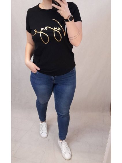 Tričko krátký rukáv dámské (S/M/L ONE SIZE) ITALSKÁ MÓDA IM4211097/DR/DU (Velikost S/M/L, Barva růžová starorůžová)