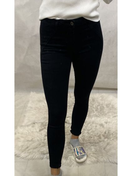 Kalhoty riflové dámske push up (34-42/XS-XL) Re-dress JWA202512-A/DR (Velikost S, Barva Černá)