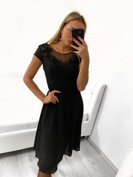 Šaty společenské elegantní dámské (S/M ONE SIZE) ITALSKá MODA IMS23BELLA/DU