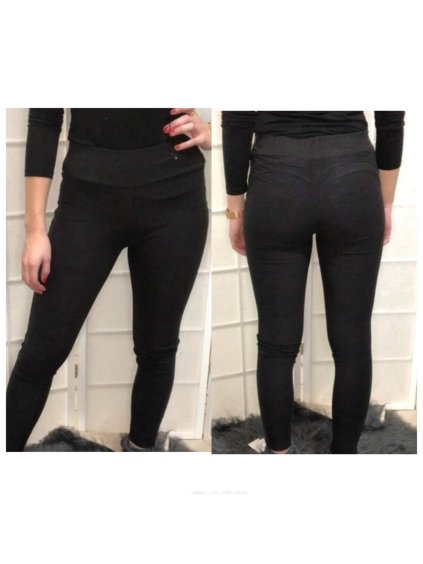 Legíny teplé dlouhé dámské (M-XL) ELEVEK ZW-12 (Velikost M, Barva šedá tmavá)