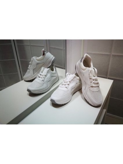Botasky tenisky dámské (36-41) WSHOES OBUV OB219227 (Velikost 36, Barva bílá)