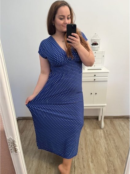 Šaty dlouhé elegantní icecool bez rukávu dámské (M/L, XL/XXL) AINUOSI  ITALSKÁ MODA IMB237793DU (Velikost XL/2XL, Barva modrá královská)