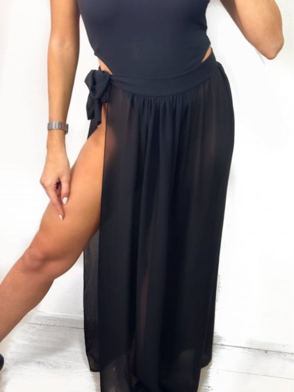 Sukně dlouhá zavinovací dámská (S/M ONE SIZE) ITALSKÁ MÓDA IMPLP2313155055/DU (Velikost S/M/L, Barva bílá)