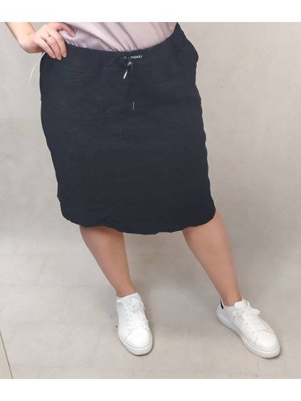 Sukně krátká dámská (L/XL ONE SIZE) ITALSKÁ MÓDA IM422LEGUA/DR (Velikost S/M/L, Barva Černá)