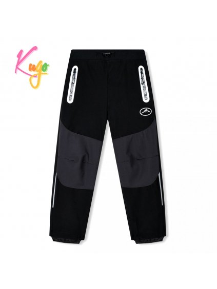 Dívčí a chlapecké slabé softshellové kalhoty Kugo HK3113