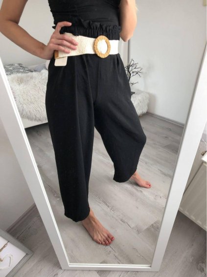 Kalhoty dlouhé letní dámské (S/M/L ONE SIZE) ITALSKÁ MÓDA IM322061/DR