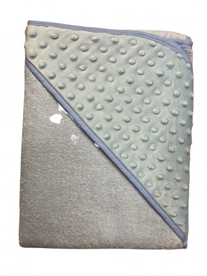 Osuška s kapucí MODRÁ 294814, 100x100 cm