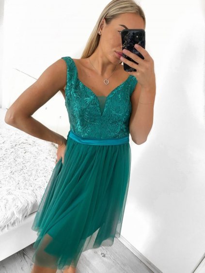Šaty elegantní společenské na ramínka dámské (S/M ONE SIZE) ITALSKÁ MÓDA IMPSH23C612/DU (Velikost S/M/L, Barva růžová starorůžová)