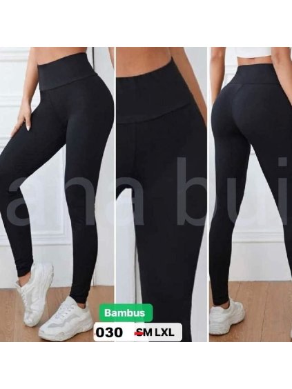 Legíny dlouhé bambusové dámské (S/M-L/XL) TURECKÁ MÓDA TMWL23030/DUR (Velikost S/M/L, Barva Černá)