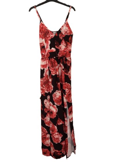 Šaty dlouhé letní na ramínka dámské (S/M ONE SIZE) ITALSKÁ MÓDA IMWB23351-3/DUR (Velikost S/M/L, Barva Černá)