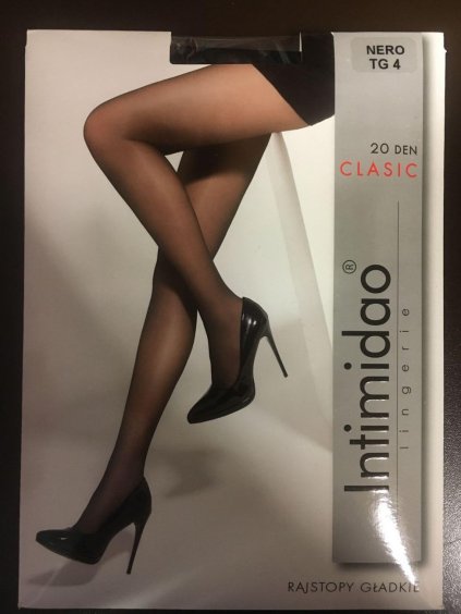 Punčocháče dámské 20DEN (M-xl) INTIMIDAO DPP20CLASIC-SABIA/DU (Velikost 4, Barva hnědá)
