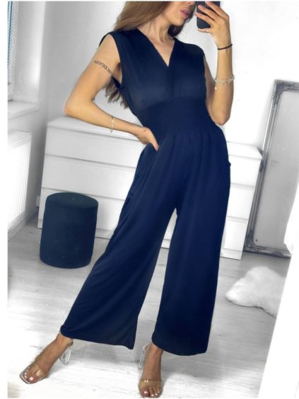 Overal elegantní icecool  dámský (M/L, XL/XXL) AINUOSI ITALSKÁ MODA IMB239907/DUR (Velikost M/L, Barva Černá)