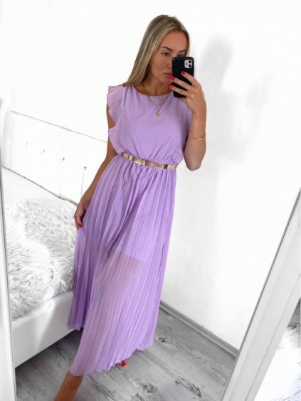 Šaty dlouhé letní bez rukávu dámské (S/M ONE SIZE) ITALSKÁ MÓDA IMWB23364/DU (Velikost S/M/L, Barva béžová)