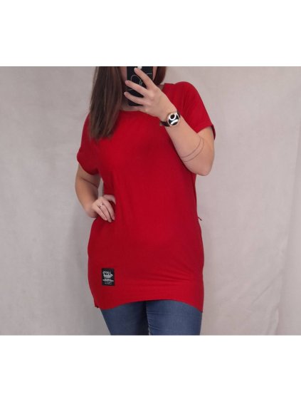 Tunika oversize krátký rukáv dámská nadrozměr (2XL/3XL ONE SIZE) ITALSKÁ MÓDA IMD22438/DR