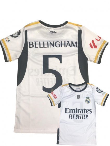 Chlapecký Fotbalový dres Real Madrid Bellingham 5 - 298450 (Barva Bílá, Velikost L)
