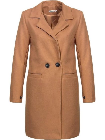 Kabát flaušový dlouhý dámský (S-XL) ITALSKÁ MÓDA IMD221107-4/DU