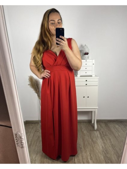 Šaty elegantní společenské dlouhé na ramínka dámské (L/XL ONE SIZE) ITALSKÁ MÓDA IM323VENEZIA/DUR (Velikost L/XL, Barva béžová)
