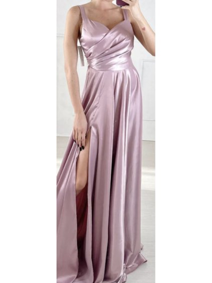 Šaty elegantní na ramínka dámské (S/M ONE SIZE) ITALSKÁ MÓDA IMPBB2380836bl/DU (Velikost S/M/L, Barva růžová fuchsiová)