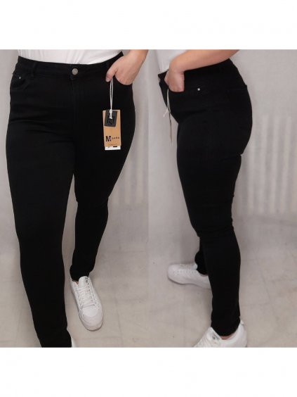 Rifle jeans dámské nadrozměrné (30-38) M.SARA MA23MD6693-13