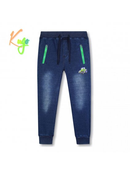 Chlapecké zateplené riflové kalhoty KUGO CK0923