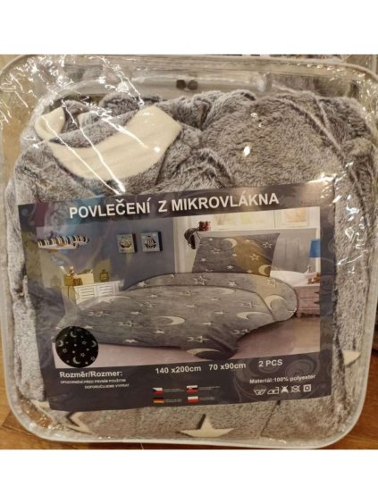Souprava Povlečení 1+1 (140cmx200cm, 70cmx90cm) BYTOVÝ TEXTIL AMZF23NIGHT