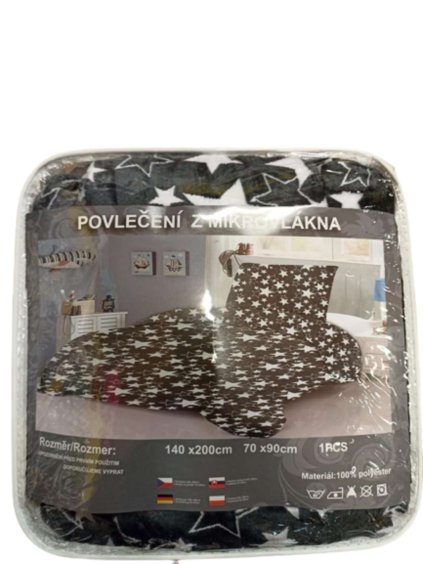 Souprava Povlečení 1+1 (140cmx200cm, 70cmx90cm) BYTOVÝ TEXTIL AMZF23STAR2
