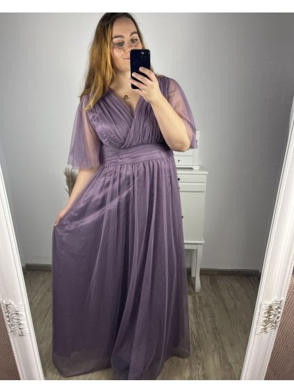 Šaty společenské elegantní dámské (L/XL ONE SIZE) ITALSKá MODA IMS23DIANA/DR (Velikost L/XL, Barva modrá královská)