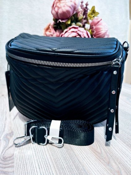 Ledvinka Kabelka (š. 32 cm x 20 cm) FASHION TES23TS5904/DU (Velikost ONE SIZE, Barva Černá)