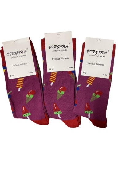 Ponožky veselé slabé (35-38, 39-42) Virgina VIR2101/5_DR