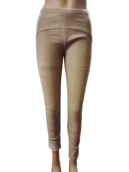 Legíny dlouhé zatepletné dámské (S/M,M/L,L/XL) D.D. STYLE DDS23A533V/DU (Velikost S/M/L, Barva hnědá camel)