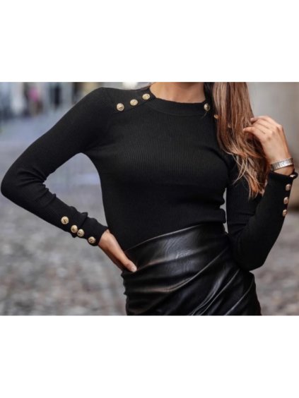 Svetr dlouhý rukáv dámský (S/M ONE SIZE) ITALSKÁ MÓDA IMPBB23ZS2088/DUR (Velikost S/M/L, Barva béžová)