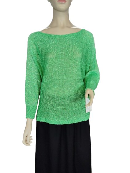 Svetr tenký dlouhý rukáv dámský (S/M ONE SIZE) ITALSKÁ MÓDA IMM23NM1236/DUR (Velikost S/M/L, Barva červená)