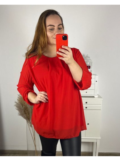 Halenka dlouhý rukáv dámská nadrozměr  (3XL/4XL ONE SIZE) ITALSKÁ MÓDA IMWQ233863/DUR