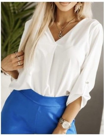 Halenka elegantní dlouhý rukáv dámská (S/M ONE SIZE) ITALSKÁ MÓDA IMWB23107/DR (Velikost S/M/L, Barva Černá)