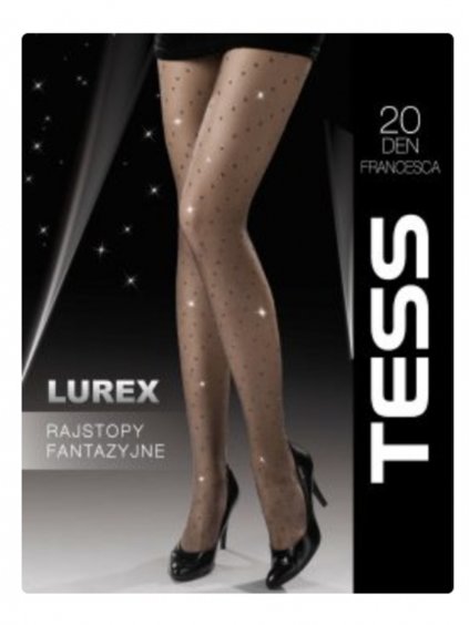 Punčochové kalhoty silonky dámské lurex 20DEN FRANCESCA (158-180) TESS TES23FRANCESCA